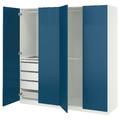 PAX / FYRUDDEN Wardrobe combination, white/white, 200x60x201 cm