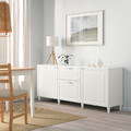BESTÅ Storage combination with drawers, white/Smeviken/Kabbarp white, 180x42x74 cm