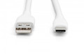 DIGITUS USB-C silicone connection cable, 1m, white