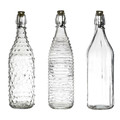 Glass Bottle 1L, dots