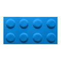 Decorative Wall Panel 60 x 30 cm, felt, block, blue