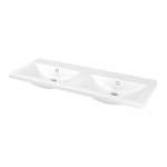 GoodHome Nira Double Bowl Countertop Basin 120cm