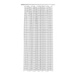 Shower Curtain GoodHome Aetna 180 x 200 cm, white/black