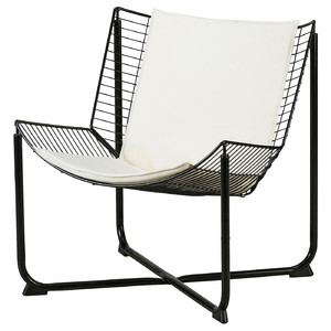SKÅLBODA Armchair, black/Ransta beige