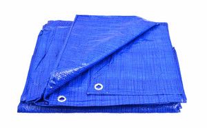 AwTools Tarpaulin 70g 10x12 m, blue