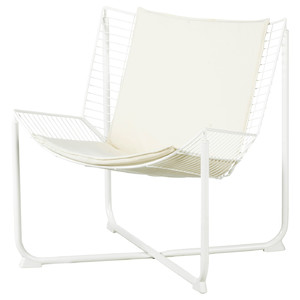 SKÅLBODA Armchair, white/Ransta beige