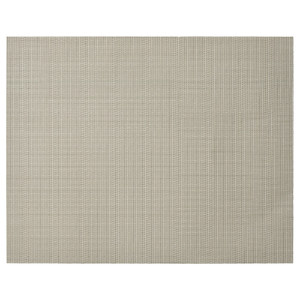 FLYGFISK Place mat, light beige, 38x30 cm