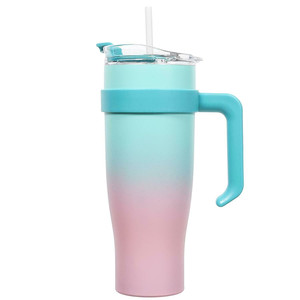 Thermal Mug Miami Tie-Dye, blue-pink