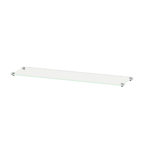 BESTÅ Glass shelf, glass, 56x16 cm