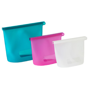 FILFISK 3-piece resealable bag set, multicolour, 1.0/1.2/2.5 l