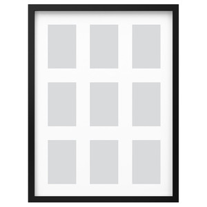 RÖDALM Frame for 9 picture, black, 46x61 cm