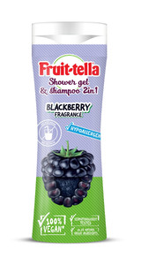 FRUIT-TELLA Shower Gel & Shampoo 2in1 Blackberry Vegan 300 ml