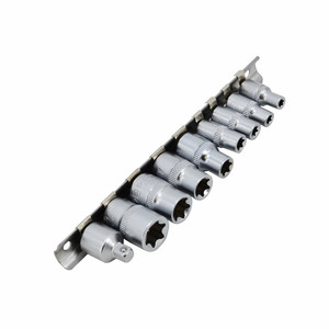 AW 6-Point 1/4" 3/8" Torx Socket Bit Set E5-E16 9pcs