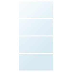 AULI 4 panels for sliding door frame, mirror glass, 100x201 cm