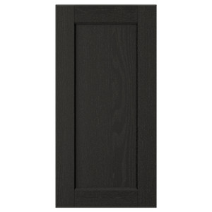 LERHYTTAN Door, black stained, 30x60 cm