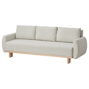 GRUNNARP 3-seat sofa-bed, Gunnared beige