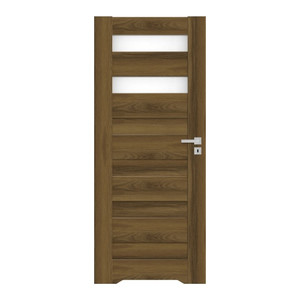 Internal Door with Undercut Trame 70, left, premium walnut