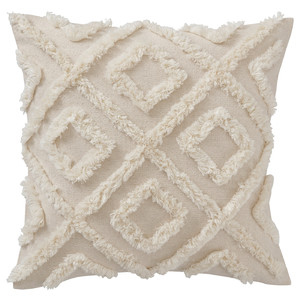 EKGULDMAL Cushion cover, geometric natural, 50x50 cm