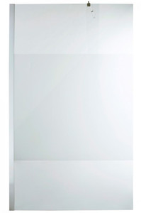 Cooke & Lewis Shower Walk-in Panel Onega 120cm, chrome/pattern