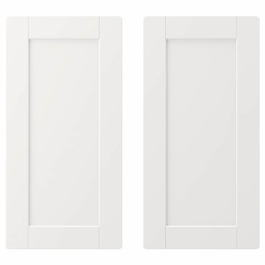 SMÅSTAD Door, white, with frame, 30x60 cm