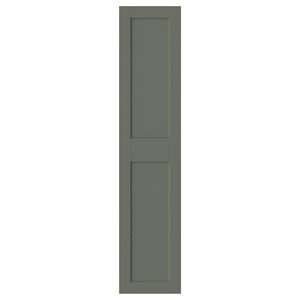 GRIMO Door with hinges, grey-green, 50x229 cm