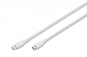 DIGITUS USB-C silicone connection cable, 1m, white