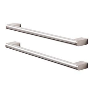 GoodHome Cabinet Bar Handle Khara 284 mm, silver, 2 pack