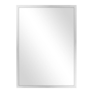 Mirror 50x70 cm, silver aluminum frame