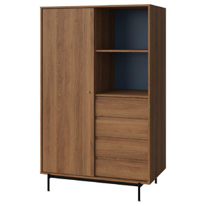 RÅDMANSÖ Wardrobe, brown walnut effect, 118x64x190 cm