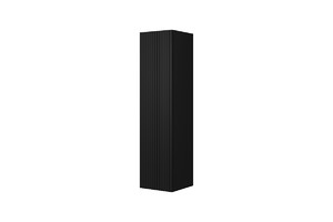 Bathroom Wall-mounted High Cabinet MDF Nicole 140cm, matt black