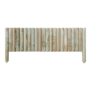 Wooden Garden Edging 100 x 30 cm, green