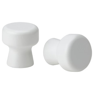 ODLINGSGRÄNS Knob, white, 27 mm