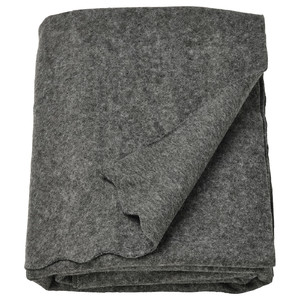 DAGGKÅPOR Throw, dark grey, 130x170 cm