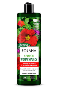 HERBAPOL Strenghtening Shampoo with Cinchona, Nasturtium & Burdock 96% Natural 400ml