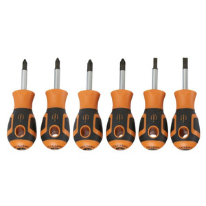 Magnusson 6-Piece Stubby Mixed Screwdriver Set