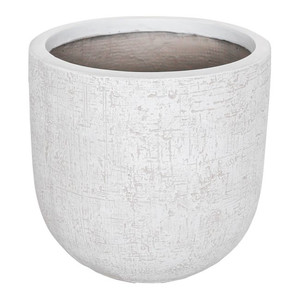 Outdoor Plant Pot Strata 32 cm, white