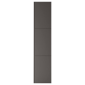 MERÅKER Door with hinges, dark grey, 50x229 cm