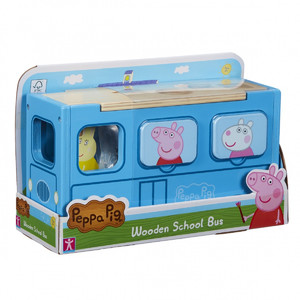 Tm Toys Peppa Pig Wooden School Bus 24m+