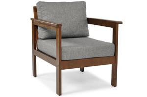 Outdoor Armchair BELLA, brown/graphite