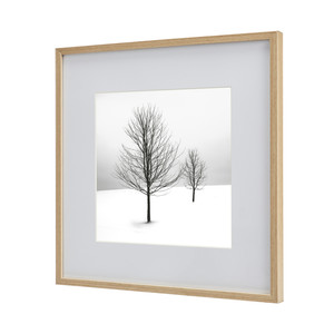 GoodHome Aluminium Picture Frame Banggi 30 x 30 cm, wood effect