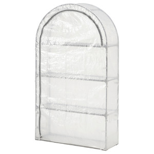 ASPAREN Greenhouse, transparent white, 95x32x162 cm