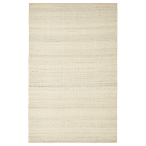 TIDTABELL Rug, flatwoven, beige, 133x195 cm