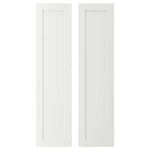 SMÅSTAD Door, white, with frame, 30x120 cm