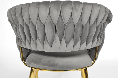 Glamour Chair IRIS LUX, grey