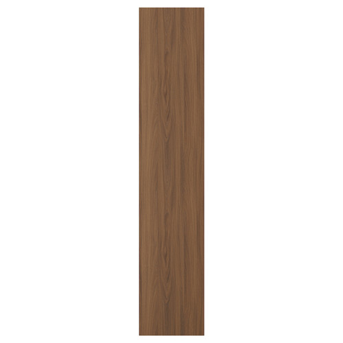 TISTORP Door, brown walnut effect, 40x200 cm