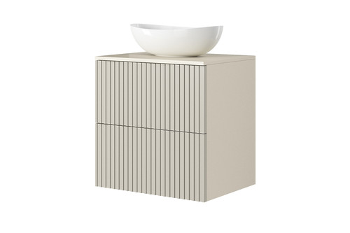 Wall-mounted Wash-basin Cabinet MDF Nicole 60cm, cashmere
