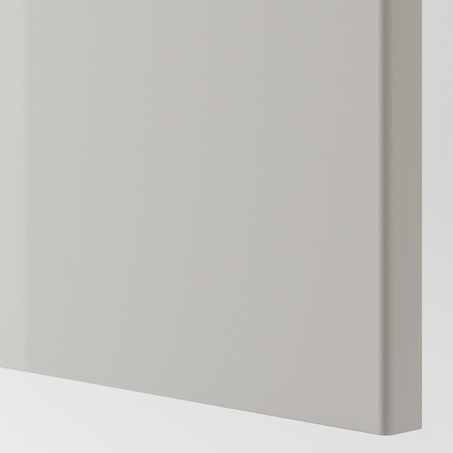 FARDAL Door, high-gloss light grey, 50x195 cm
