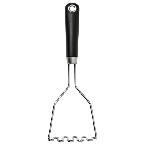 IKEA 365+ HJÄLTE Potato masher, stainless steel, black