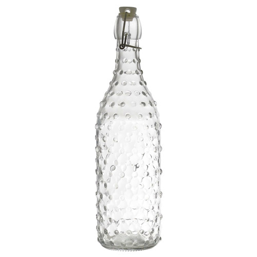 Glass Bottle 1L, dots