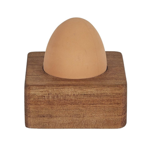 Egg Stand, square, acacia